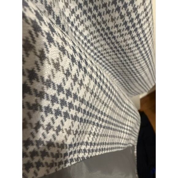 ANNE KLEIN WOMEN'S BLAZER - Grey and White Houndstooth Pattern - Women's Large - Picture 4 of 6